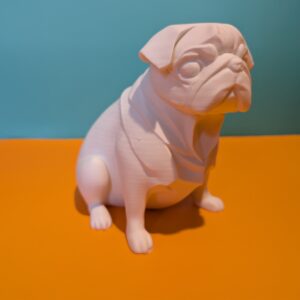 Pug Dog Paint Your Own Model – Cute Paintable Display Figure
