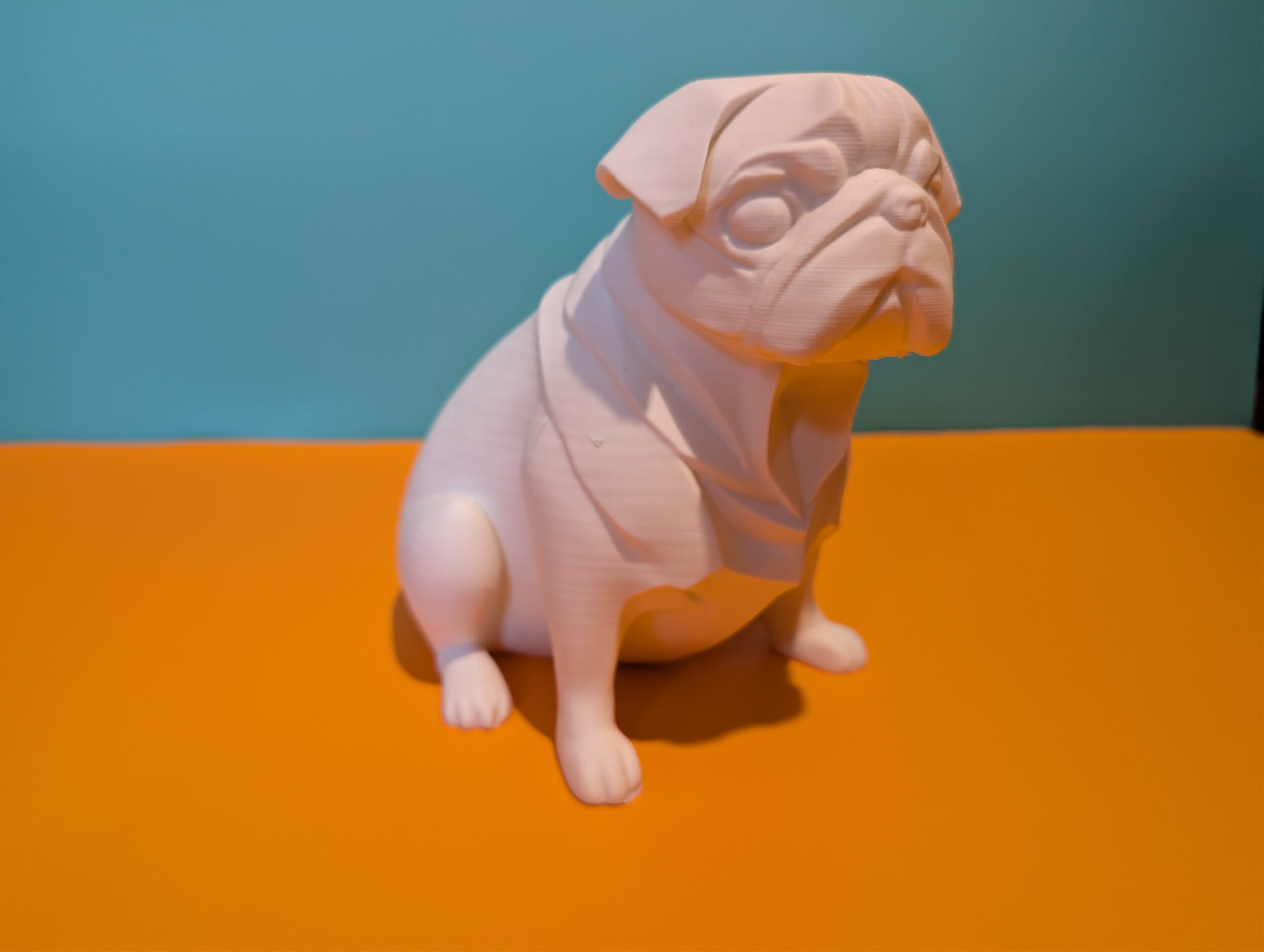 Pug Dog Paint Your Own Model – Cute Paintable Display Figure